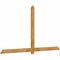 Ekena Millwork Eugene Rough Sawn Timber Gable Bracket, Western Red Cedar, 96"W x 52"H x 2"D x 4"F, 13/12 Pitch GBW096X52X0204EUG00RWR - alternate 3
